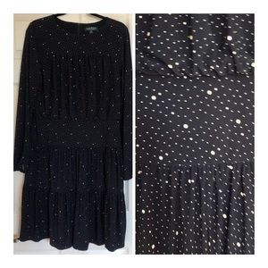Lauren Ralph Lauren black with white dots dress